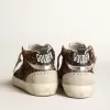 Mid Star voor dames in ponyhuid met luipaardprint en zwarte ster