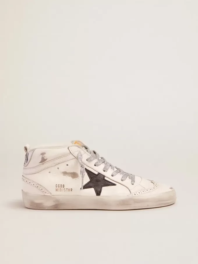 Mid Star voor dames met gelamineerde hielband en glitterveters