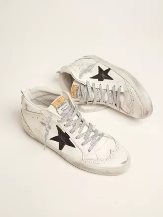 Mid Star voor dames met gelamineerde hielband en glitterveters