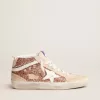 Mid Star voor dames met roze glitter