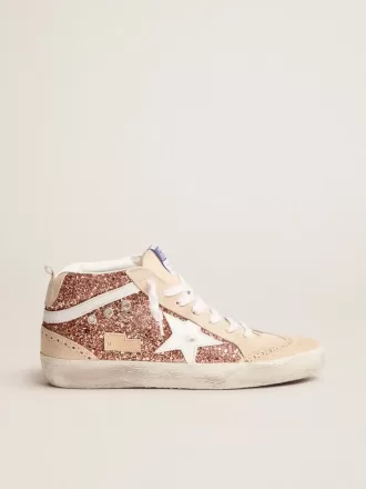 Mid Star voor dames met roze glitter