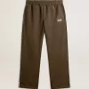 Militair groene joggingbroek voor heren met wit logo