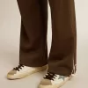 Militair groene joggingbroek voor heren met wit logo