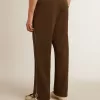 Militair groene joggingbroek voor heren met wit logo
