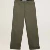 Militairgroene chino uit de Golden Collection