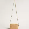 Mini Star Bag in beige slangenleer