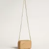 Mini Star Bag in beige slangenleer
