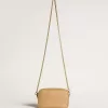 Mini Star Bag in beige slangenleer