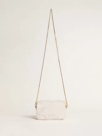 Mini Star Bag in boterwit leer met ton sur ton ster
