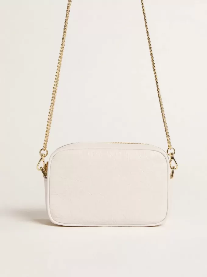 Mini Star Bag in boterwit leer met ton sur ton ster