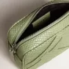 Mini Star Bag in lichtgroen slangenleer