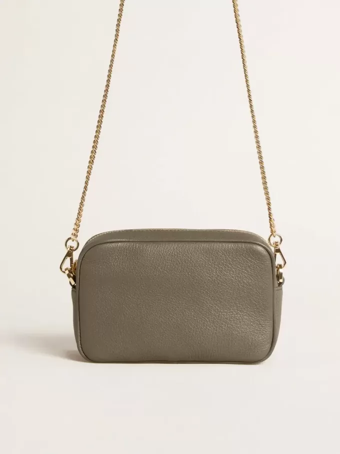 Mini Star Bag in saliegroen leer met ton sur ton ster