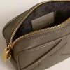 Mini Star Bag in saliegroen leer met ton sur ton ster