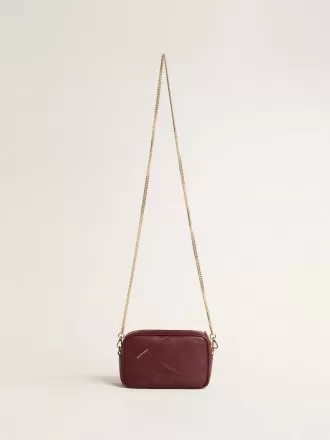 Mini Star Bag in wijnrood leer met ton sur ton ster