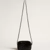Mini Star Bag in zwart leer met Swarovski-kristallen ster