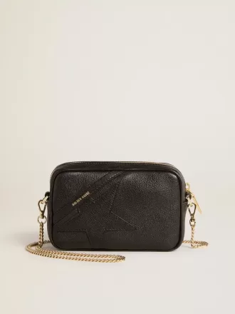 Mini Star Bag in zwart leer met ton sur ton ster