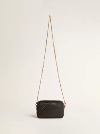 Mini Star Bag in zwart leer met ton sur ton ster