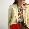 Mini Star-tas voor dames in rood gelakt leer met ton-sur-ton ster