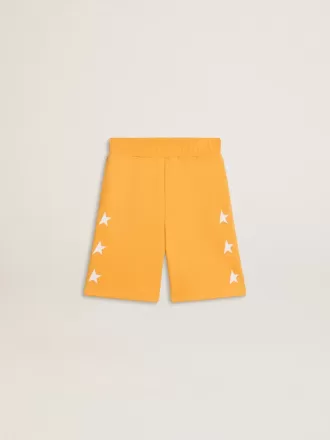 Mosterdgele korte broek voor jongens