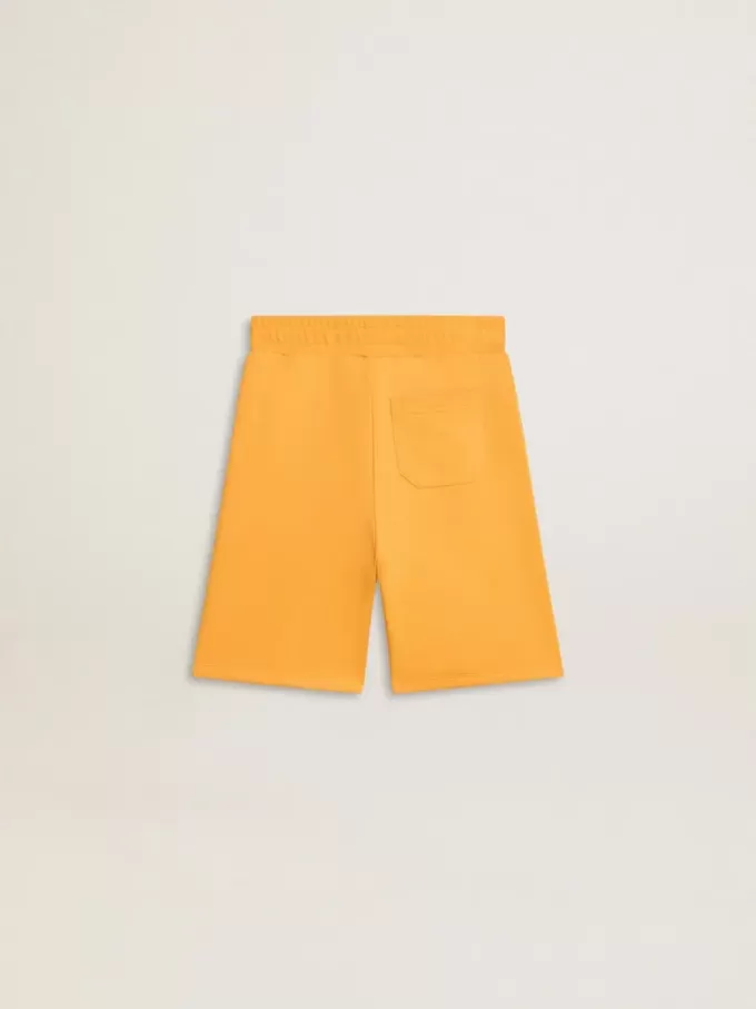 Mosterdgele korte broek voor jongens