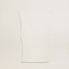 Mouwloze top geborduurd met versleten witte ribbels