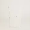 Mouwloze top geborduurd met versleten witte ribbels