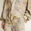 Multicolore joggingbroek voor dames met bloemenprint