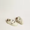 Old School Junior met zilveren glitterster en glitter hielstuk