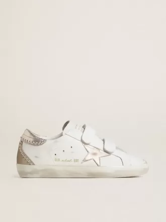 Old School LTD voor dames met roségouden metallic leren ster en hielstuk
