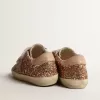 Old School Young in perzikroze glitter met roze suède ster
