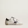 Old School Young met metallic leren ster en zwarte hiellip