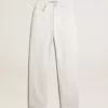 Optisch witte katoenen denim broek voor dames