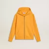 Oranje sweatshirt voor jongens met ritssluiting