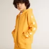 Oranje sweatshirt voor jongens met ritssluiting
