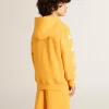 Oranje sweatshirt voor jongens met ritssluiting