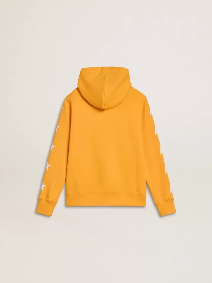 Oranje sweatshirt voor jongens met ritssluiting