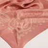 Ouderwetse roze sjaal met paisleyprint