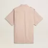 Oversized roze geverfd denim shirt voor dames