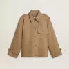 Oversized trenchcoat voor dames met kristallen