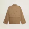 Oversized trenchcoat voor dames met kristallen