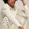 Papyrus wit Denise Star Collection sweatshirt met ritssluiting en kristallen kraag