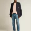 Poederroze sweatshirt met omgekeerd logo op de achterkant – Jersey Capsule