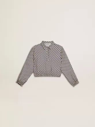 Polo voor meisjes met geometrische print