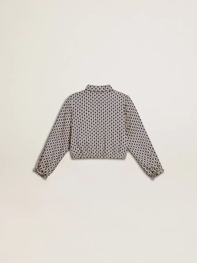 Polo voor meisjes met geometrische print