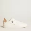 Purestar met leren ster en suède hielstuk met Swarovski-kristallen