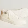 Purestar met leren ster en suède hielstuk met Swarovski-kristallen