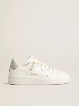 Purestar met witte ster en grijze leren hielband