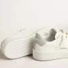 Purestar met witte ster en grijze leren hielband
