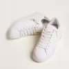 Purestar sneakers voor dames met glinsterende zilveren hielband