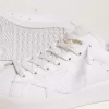 Purestar sneakers voor dames met glinsterende zilveren hielband